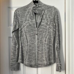 Gray Zip-Up Athletic Jacket